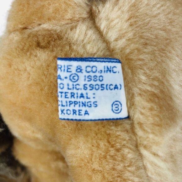 Vintage 1980 Wallace Berrie 10" Lion Plush Korea Stuffed Animal Toy Cute 80s Cat - Picture 8 of 10